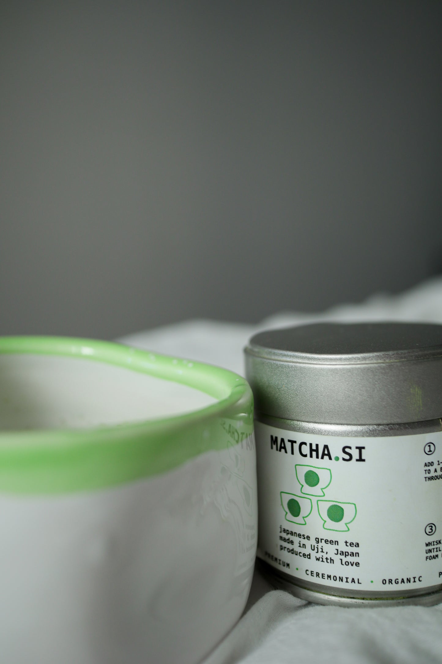Ease Matcha у стакленој тегли